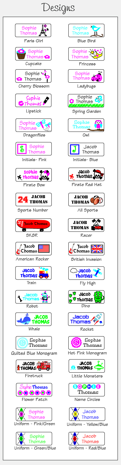 Dishwasher Safe Labels